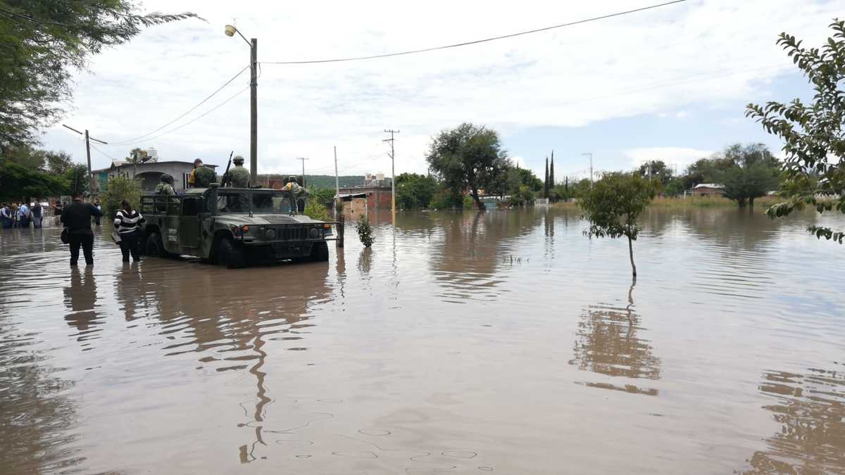 Inundación en Abasolo. Dany Béjar.