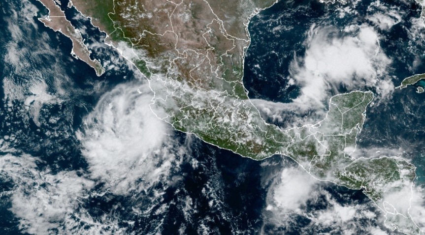 Prevén ciclón entre Jalisco y Colima (National Hurricane Center)