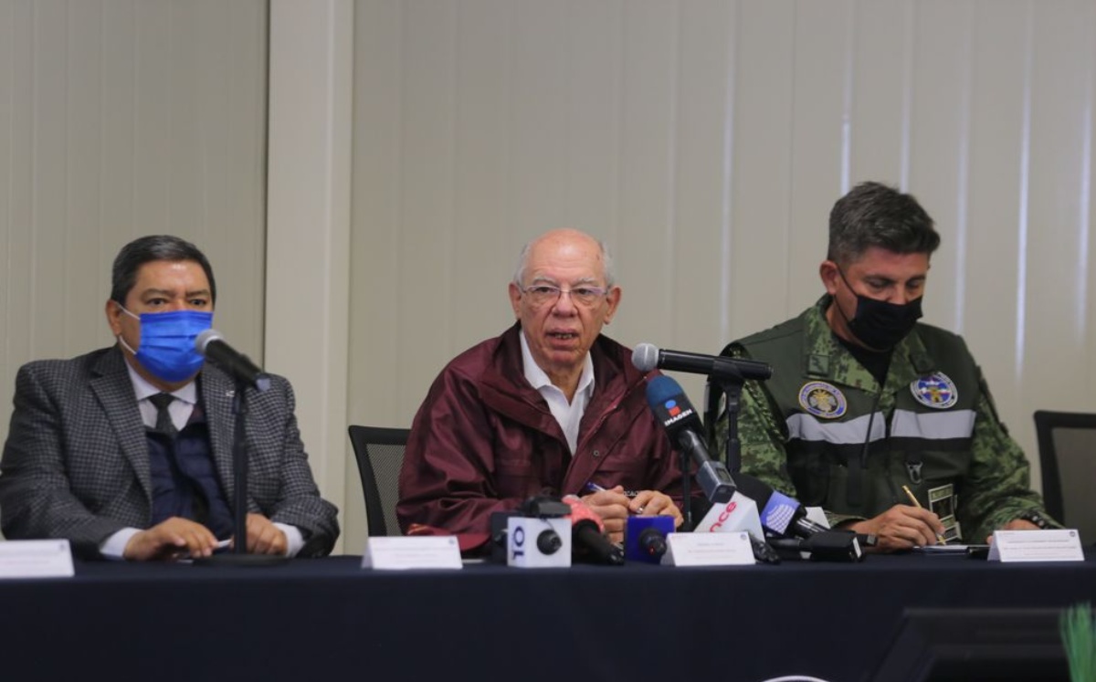 Sedena ofrece conferencia de prensa sobre los avances del AIFA. Fotos: Jorge Carballo