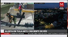 Alerta en Tula ante creciente de Río