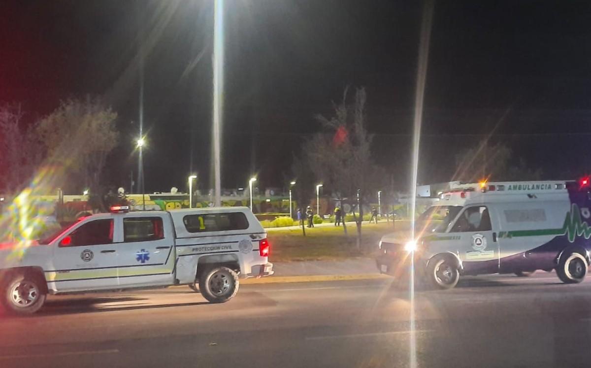 Asesinan a padre frente a sus hijos en un parque de García, NL. Foto: Especial.
