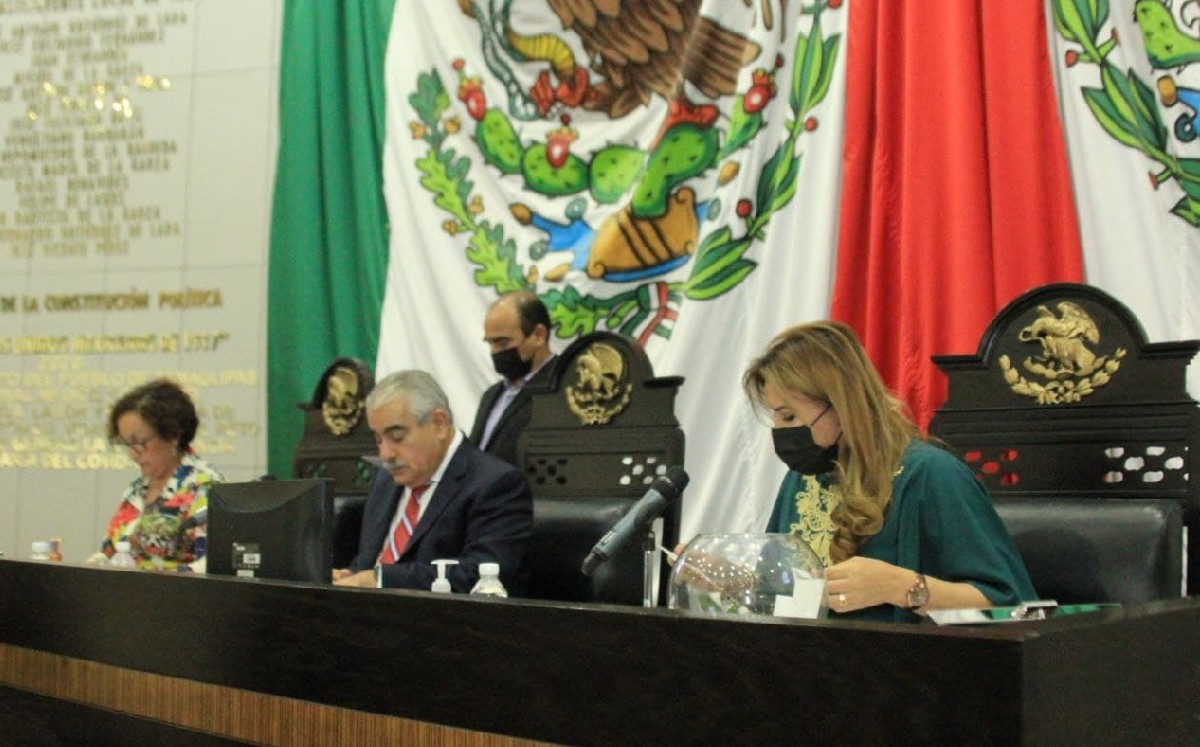 Congreso de Tamaulipas en sesión extraordinaria del 8 de septiembre de 2021. (Congreso de Tamaulipas)