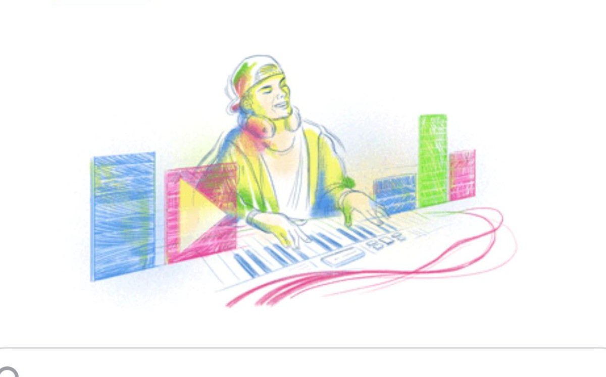 DJ Avicii, protagonista de Google, el día que hubiera cumplido 32 años. (Especial)