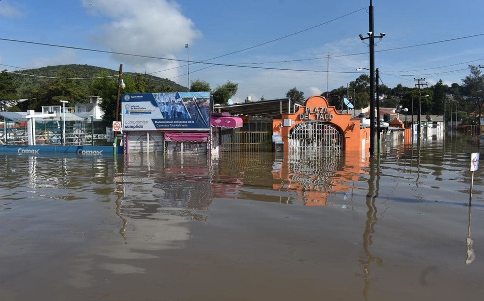 Emiten alerta en Tula por nueva inundación ante creciente de río
