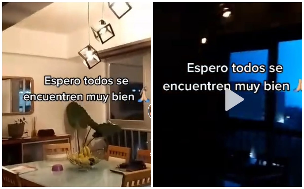 Niño no controla el miedo y maldice durante temblor (Captura)