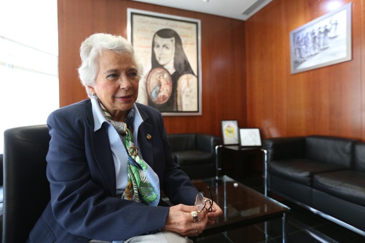 Olga Sánchez Cordero dijo que su ciclo se cerró en la Secretaría de Gobernación. (Javier Ríos)