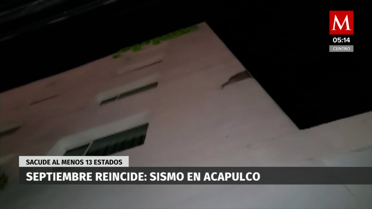 Septiembre reincide: sismo en Acapulco sacude al menos 13 estados
