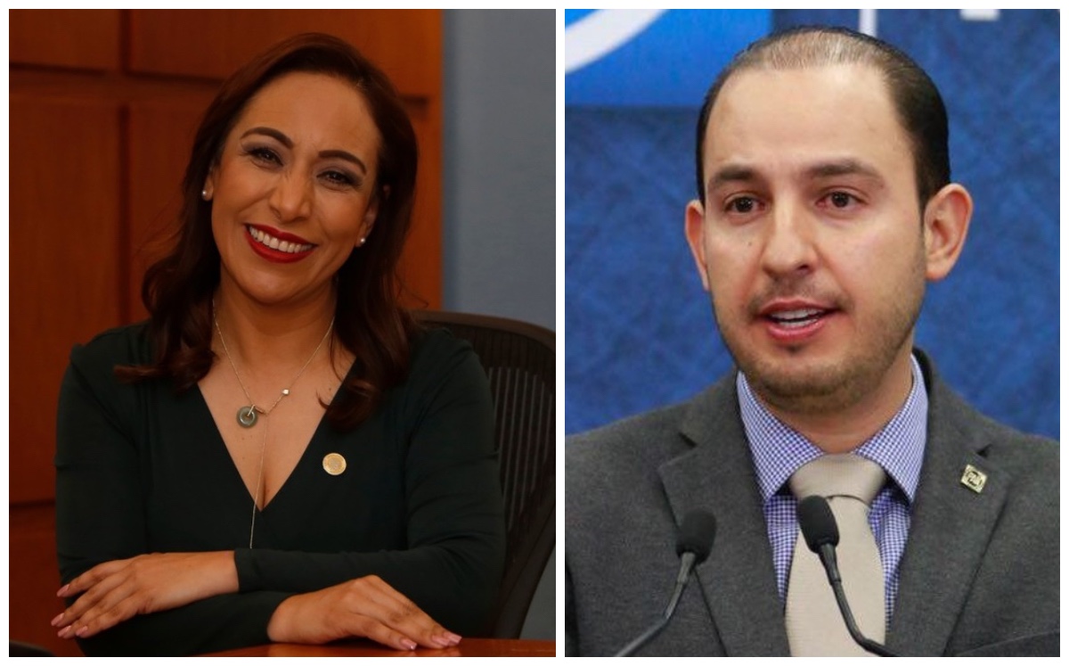 Adriana Dávila y Marko Cortés buscan la presidencia del PAN.