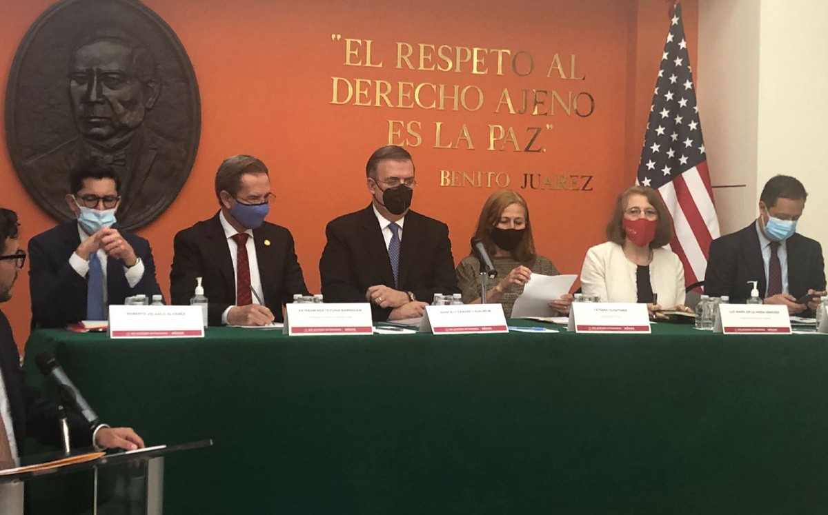 Conferencia de prensa de funcionarios Mexicanos. | Alejandro Domínguez