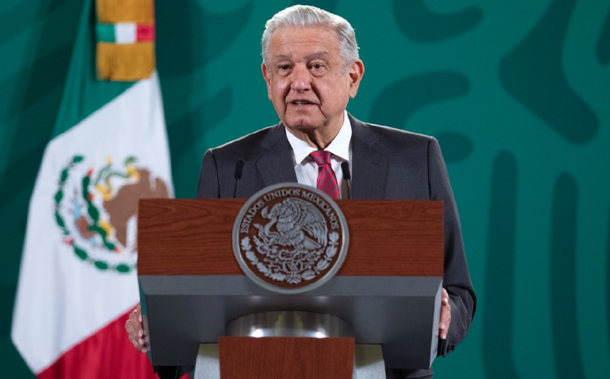 La conferencia mañanera de hoy se llevó a cabo desde Palacio Nacional. (Cortesía)