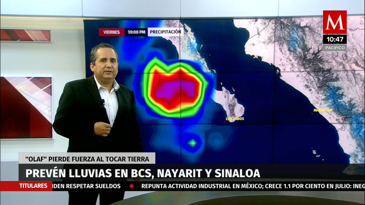 Olaf' se degrada a tormenta tropical en Baja California Sur
