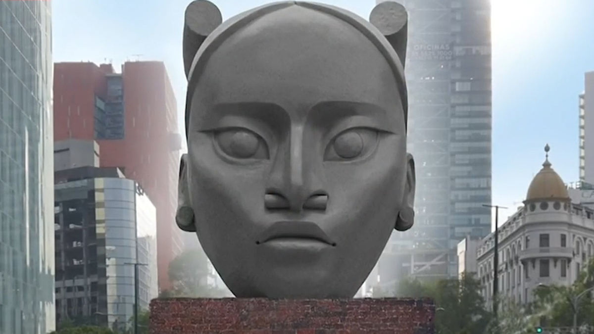 Tlali', la estatua de mujer olmeca que estará en Paseo de la Reforma