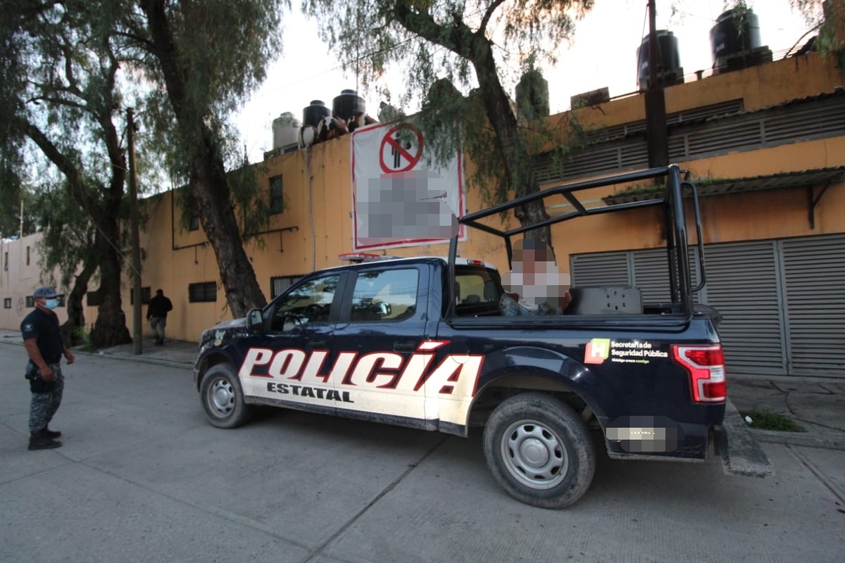 Operativo de la Policía de Hidalgo en el Centro de Tula. (Especial)