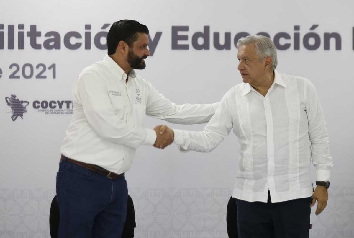 El gobernador de Nayarit y el Presidente. (Araceli López)