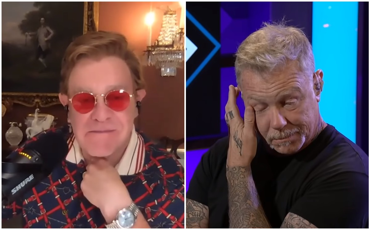 Elton John hace llorar a James Hetfield, de Metallica (Especial).