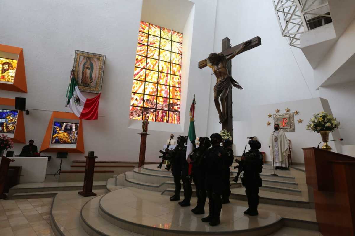 La misa se realizó en la Capellanía Militar | Javier Ríos