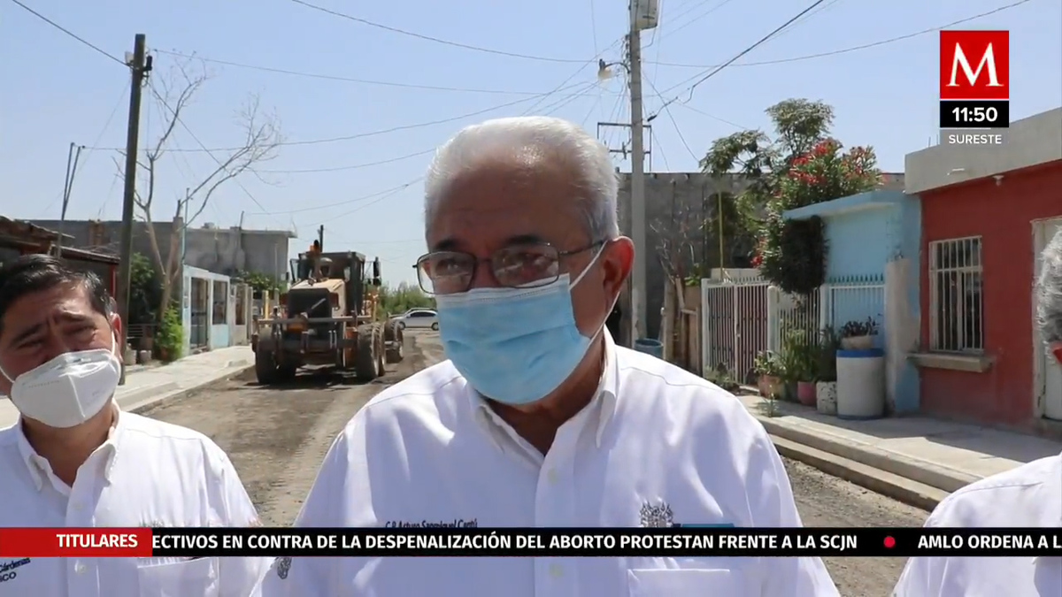 Arturo Sanmiguel supervisa obras en colonia 1 de mayo