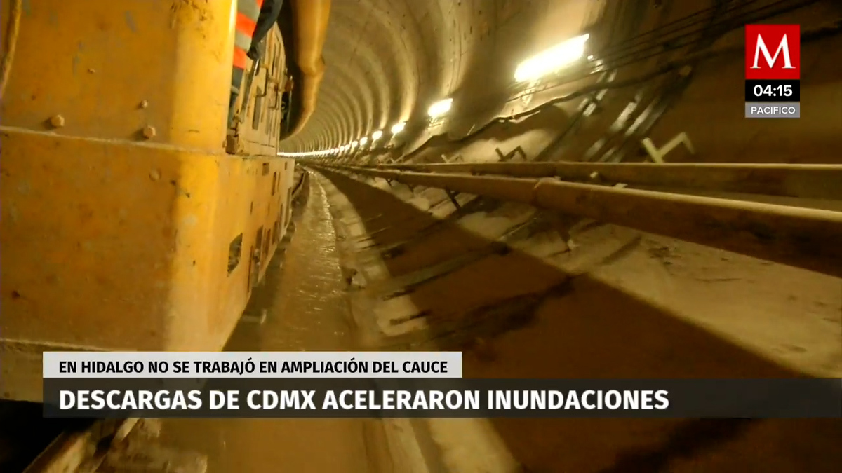 Descargas del drenaje de CdMx aceleraron inundación en Tula