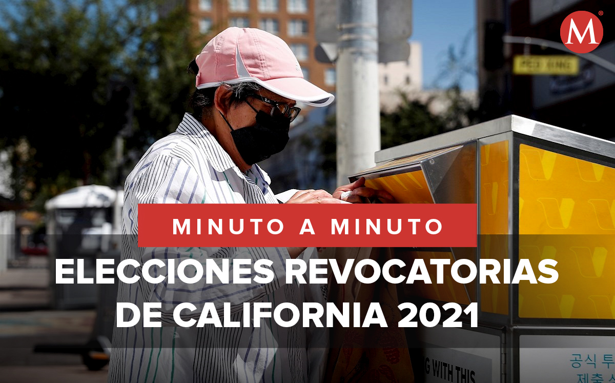 Una persona vota por correo antes de las elecciones en California | Foto: EFE. Diseño: Oscar Ávila