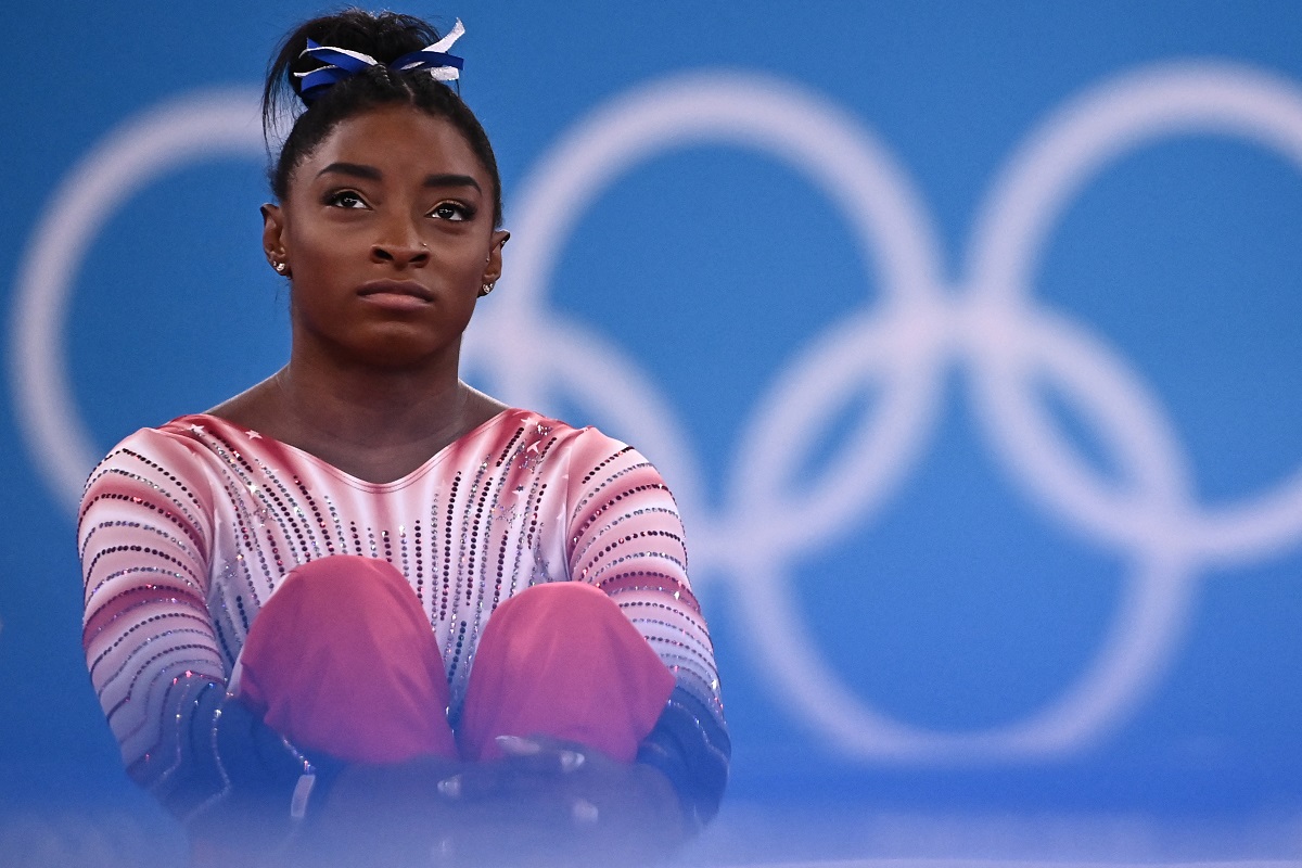 Simone Biles, gimnasta estadunidense (AFP)