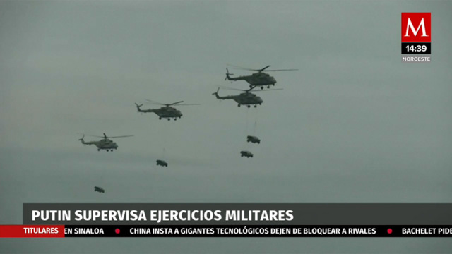 Vladimir Putin supervisa ejercicios militares Západ 2021