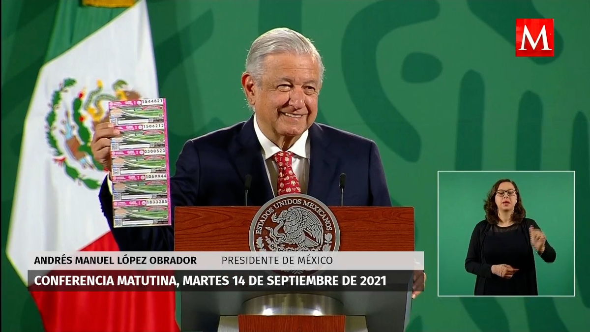 AMLO invita a comprar un boleto para la rifa del 15 de septiembre