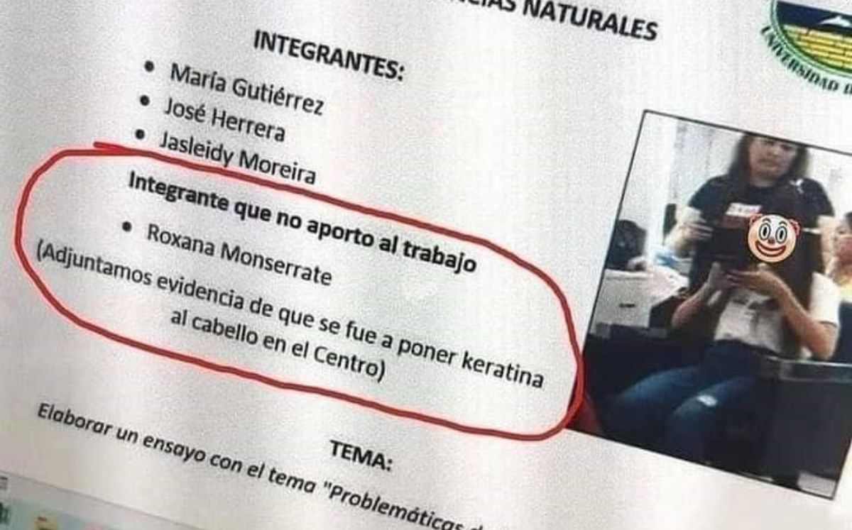 Compañeros exhiben a alumna (Especial).