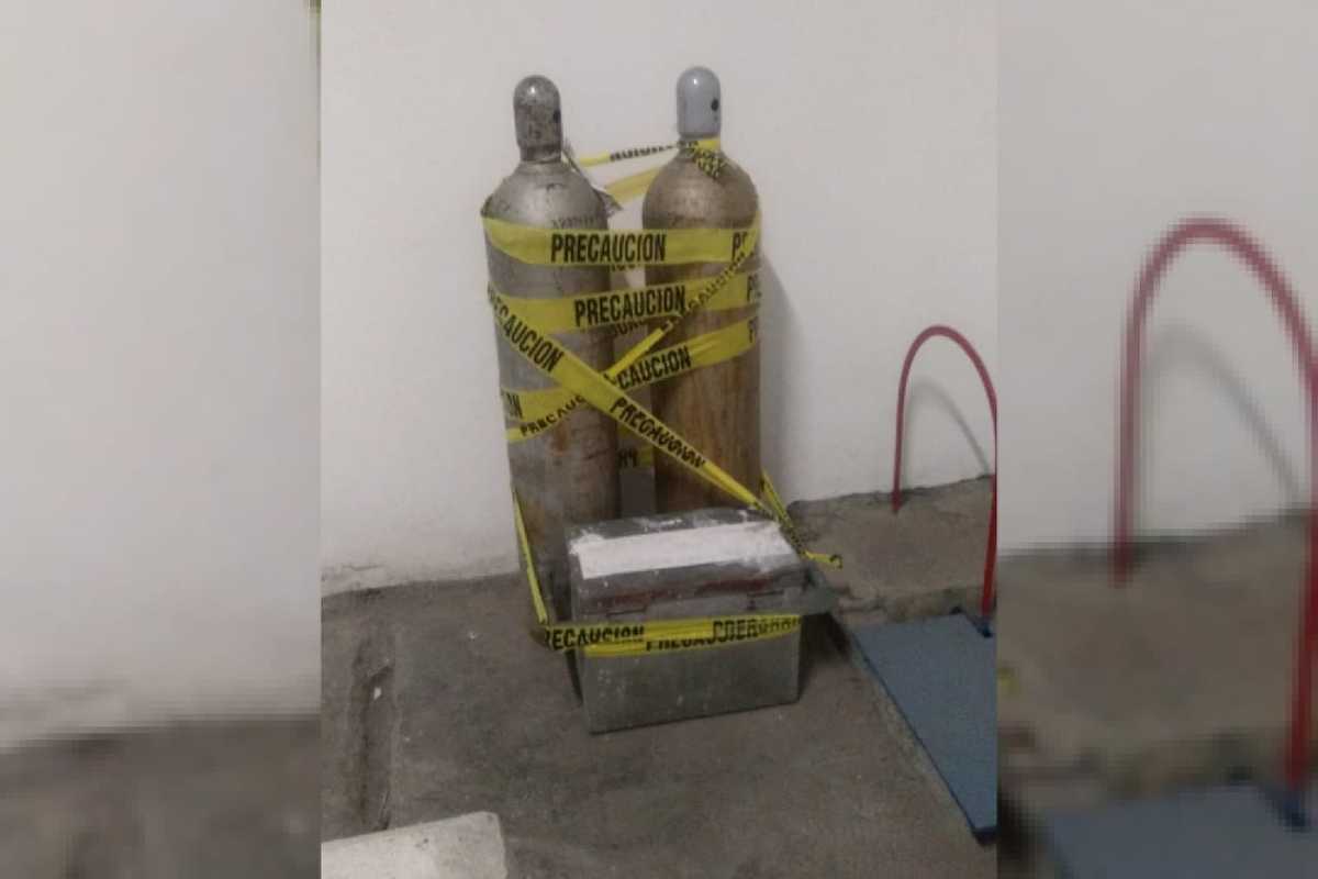 Localizan cilindros con gas cloro en Santa Catarina, NL. Foto: Especial.