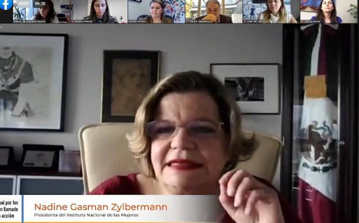 Nadine Gasman señaló que consolidar un Sistema Nacional de Cuidados es crucial para alcanzar la autonomía para mujeres. | Especial