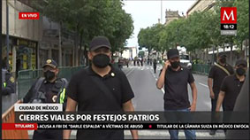 Cierres viales por festejos patrios en CDMX