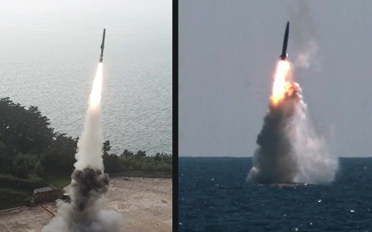 Pionyang dispara dos misiles y Seúl responde lanzando otro desde un submarino. (Especial)