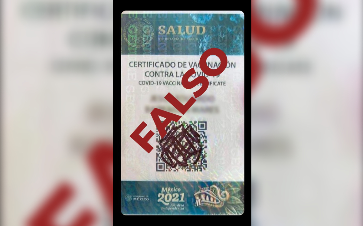 La Secretaría compartió una imagen de la tarjeta para que la identifiquen como falsa. (Especial)