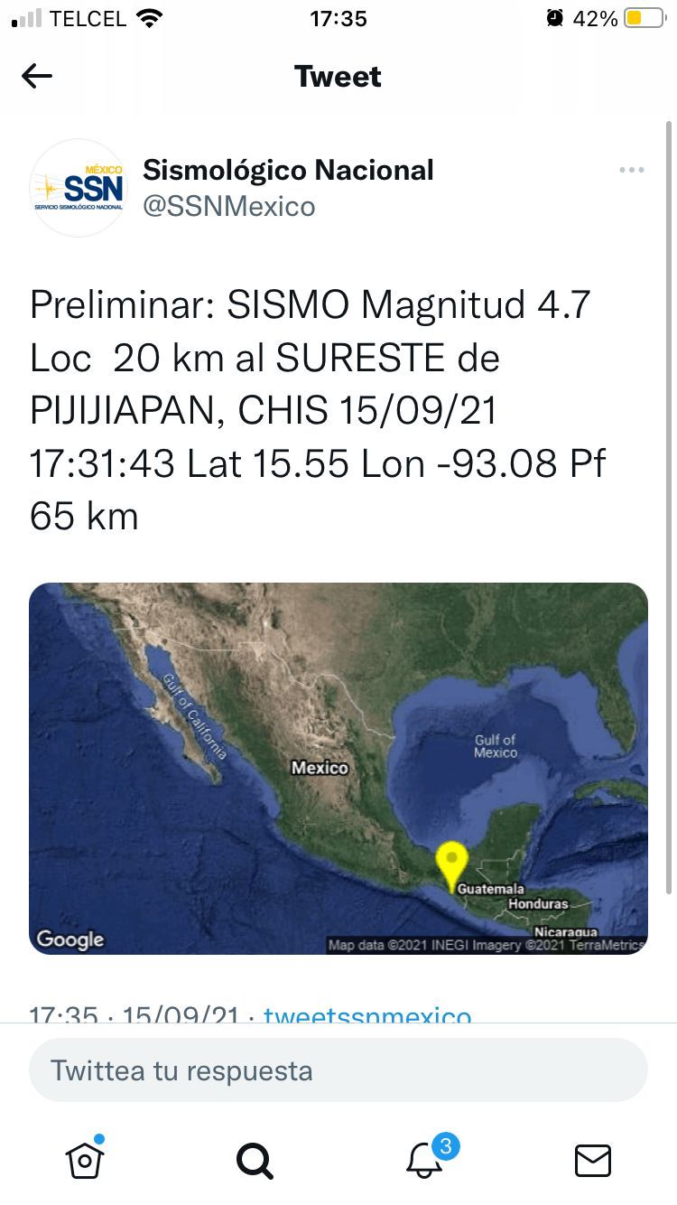 Sismo en Chiapas. (Especial)
