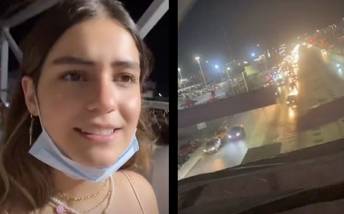 "Una whitexican": Joven comparte la primera vez que subió puente peatonal a TikTok y se hace viral. (Especial)