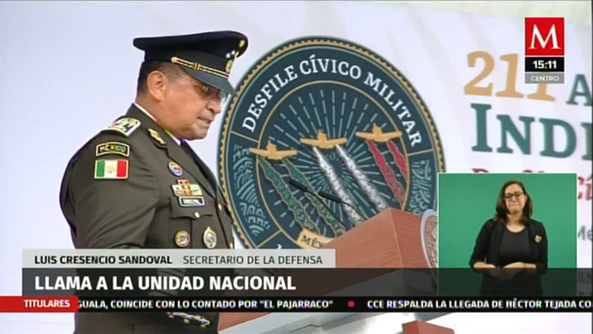 Luis Cresencio Sandoval, llama a la unidad nacional
