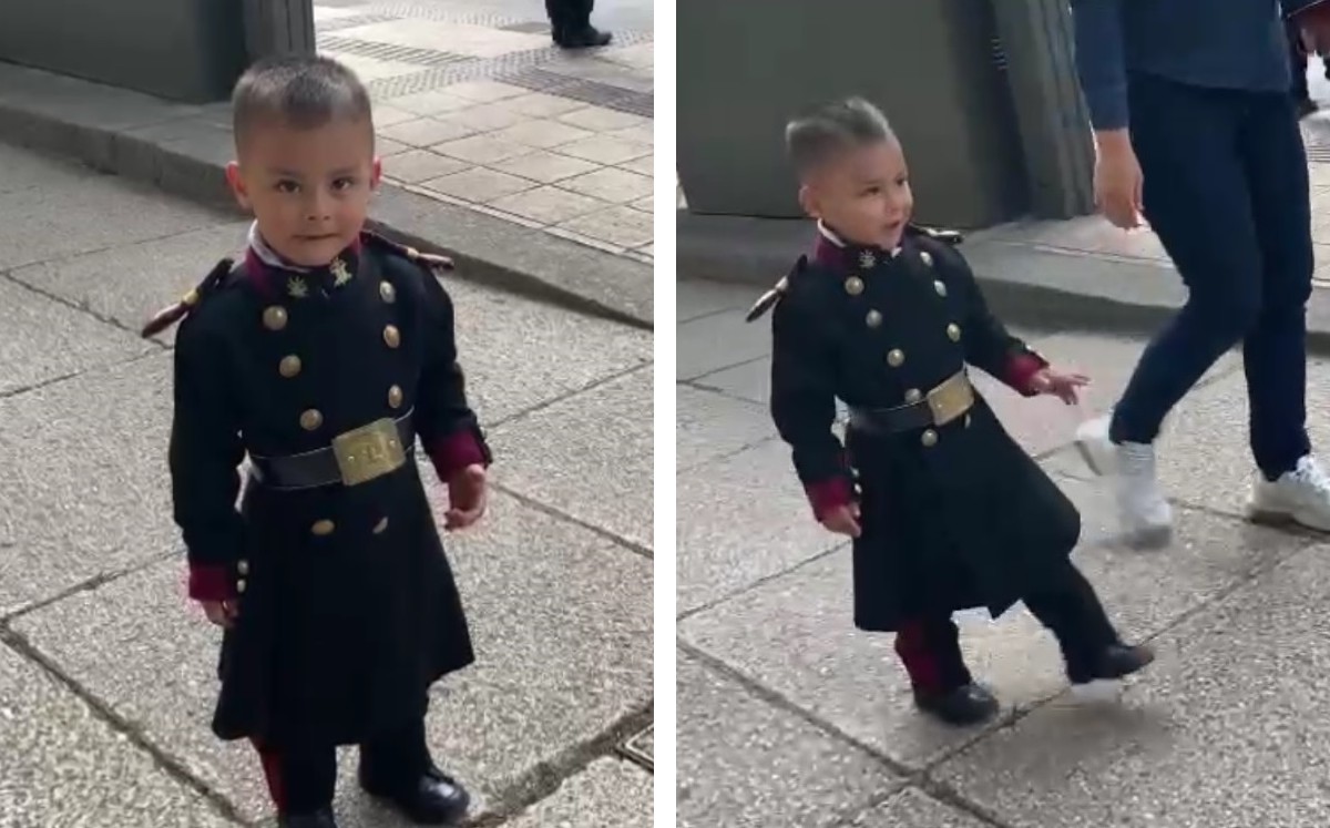 El traje que portaba Luisito era de su padre. (Michelle Mejía)