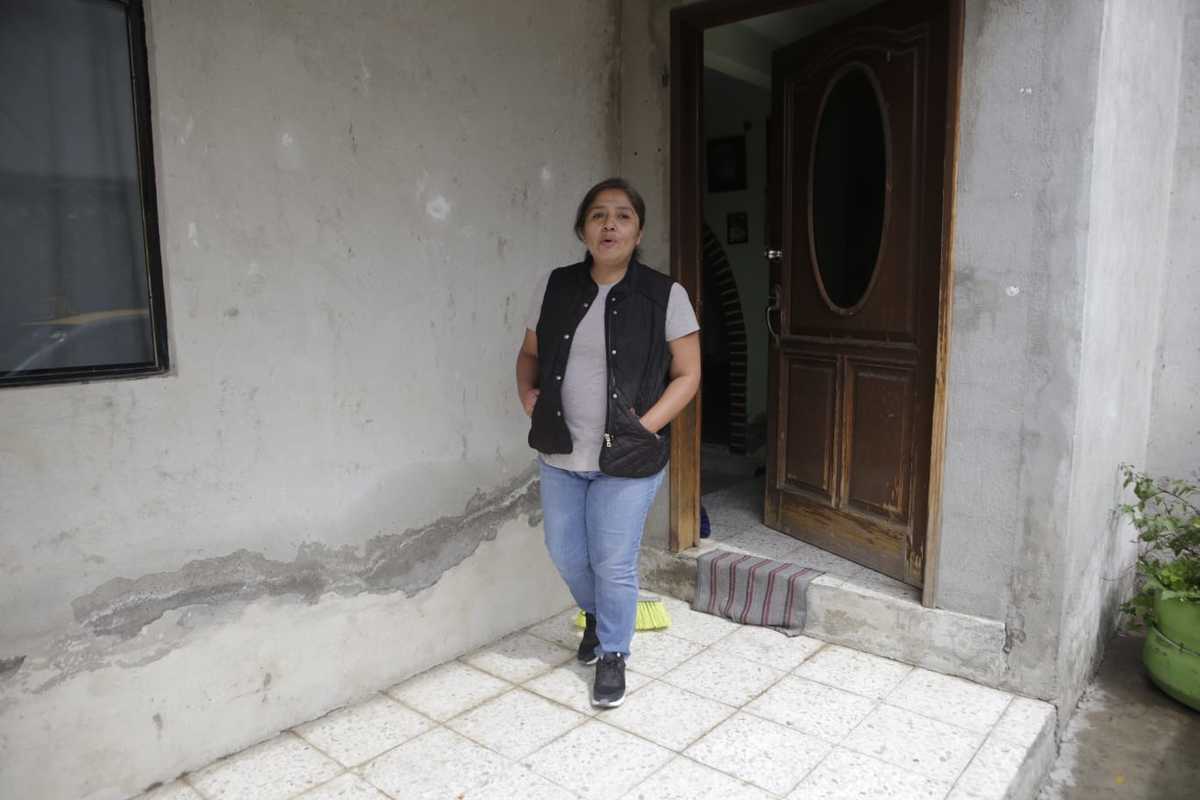 Aspecto de una vivienda al sur de la ciudad, afectada por la lluvia. (Andrés Lobato)