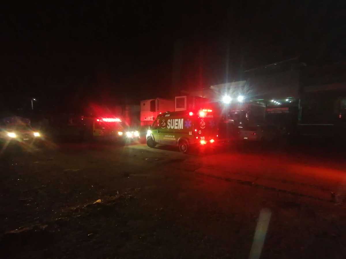 La zona fue acordonada.