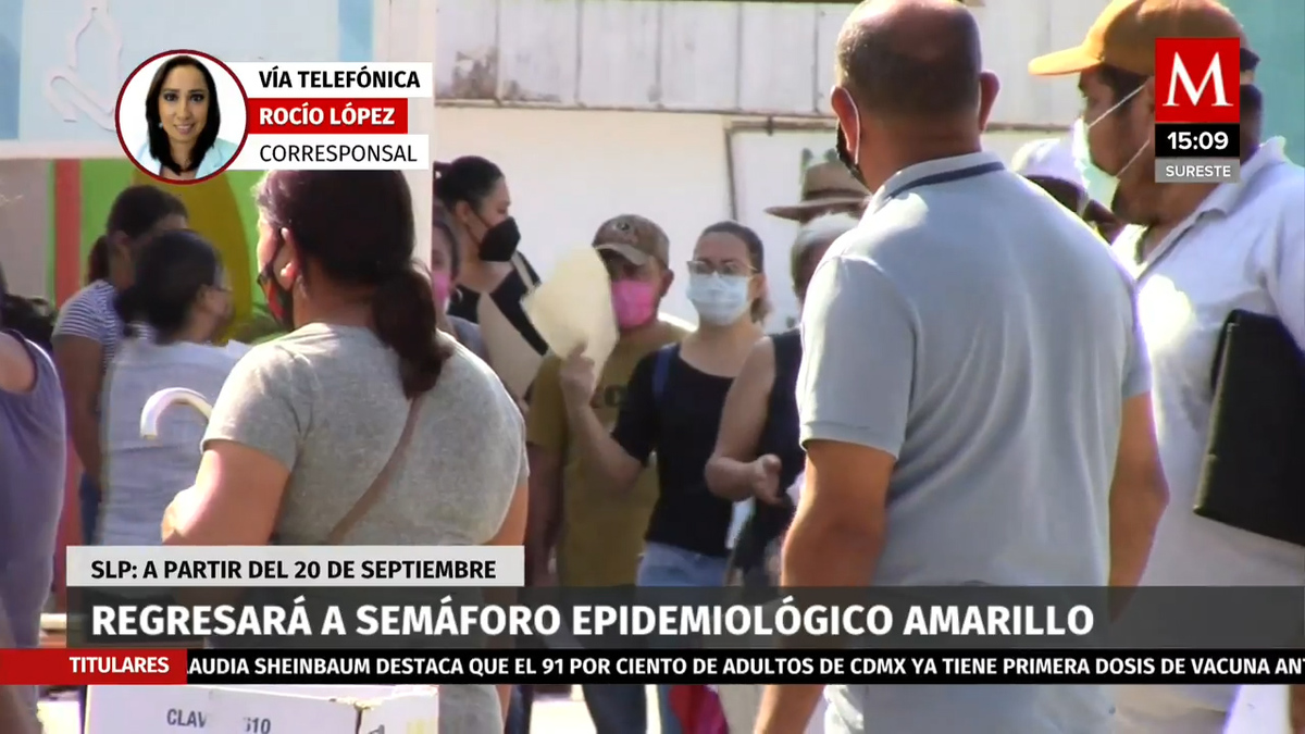 San Luis Potosí regresará a semáforo amarillo