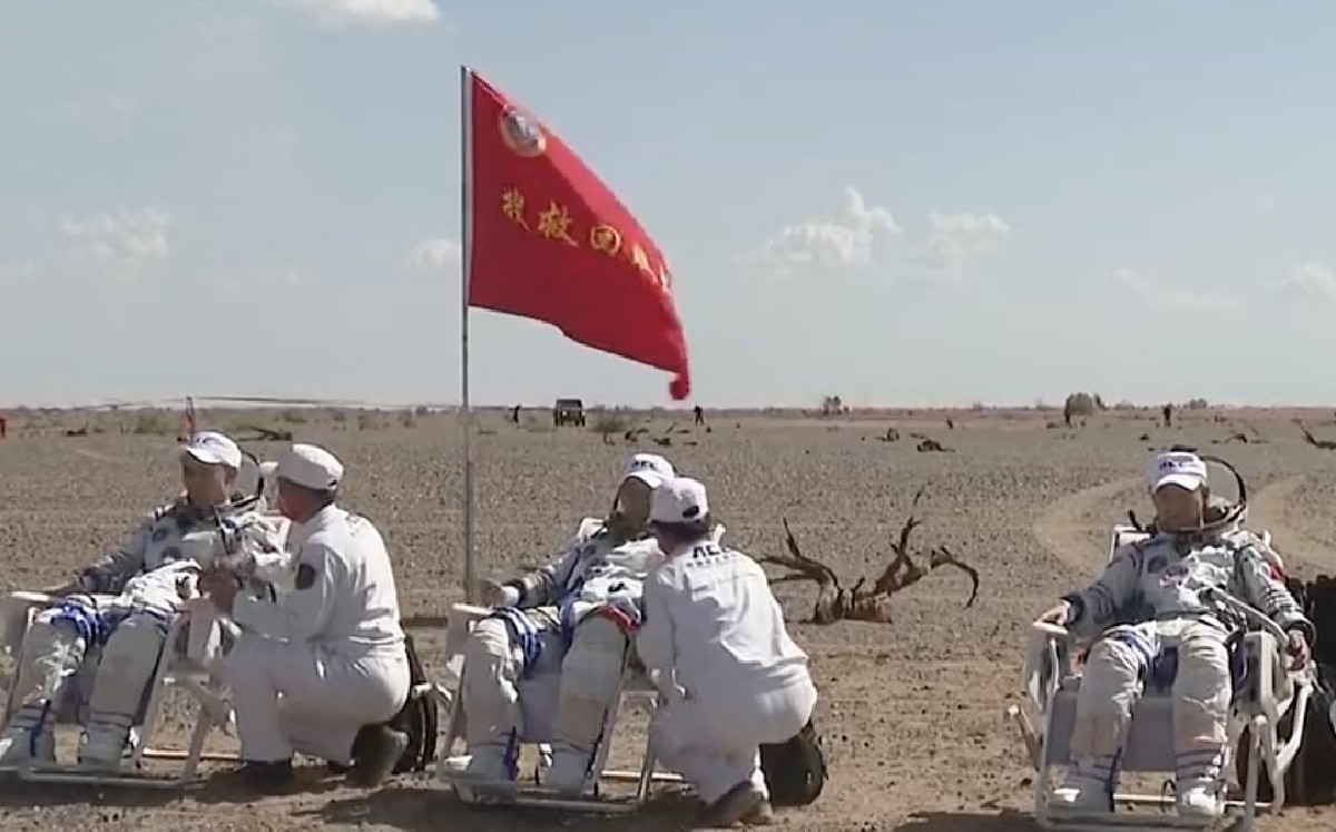 Tres taikonautas regresan tras 3 meses en la estación espacial china (DPA)