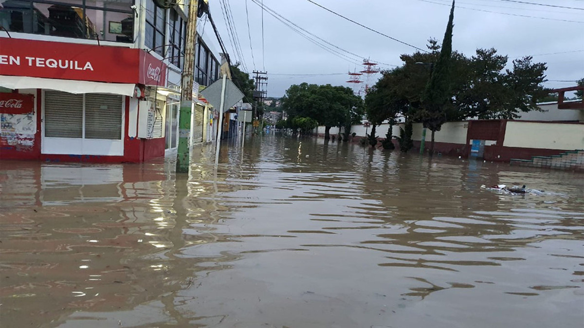 Calles anegadas por nuevo desbordamiento de río Tula