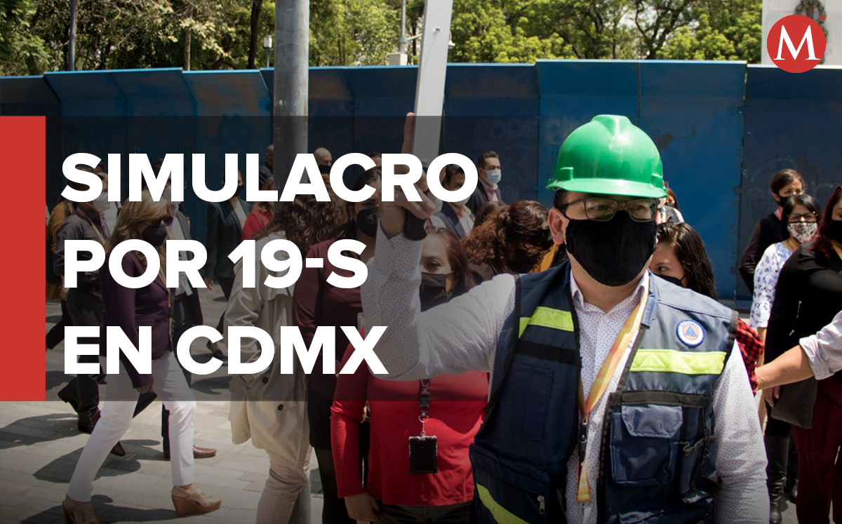 El simulacro nacional se realizará el19 de septiembre a las 11:30 horas. | MILENIO