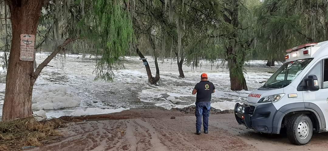 Protección Civil de Tezontepec de Aldama realiza supervisión del río. (Especial)