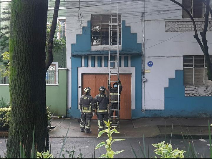 La explosión se registró en en la calle de Ámsterdam en la Colonia Condesa. Foto: Especial