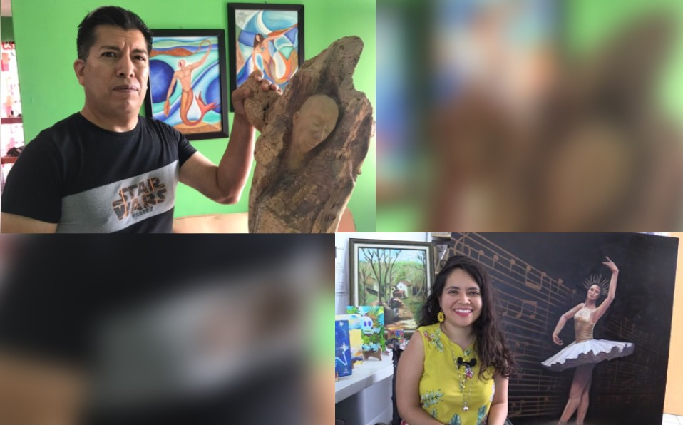Llevarán obras de artistas con discapacidad al Congreso del Estado. Foto: Especial