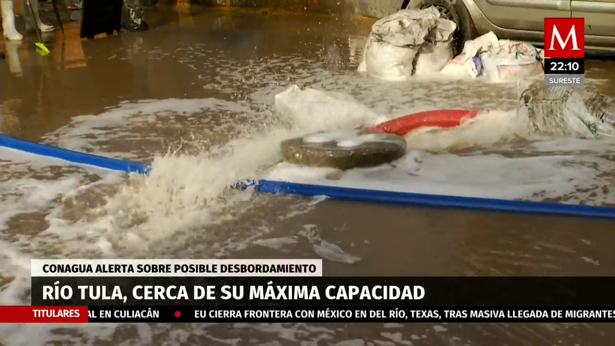 Emite Conagua nueva alerta por niveles de riesgo en el río Tula