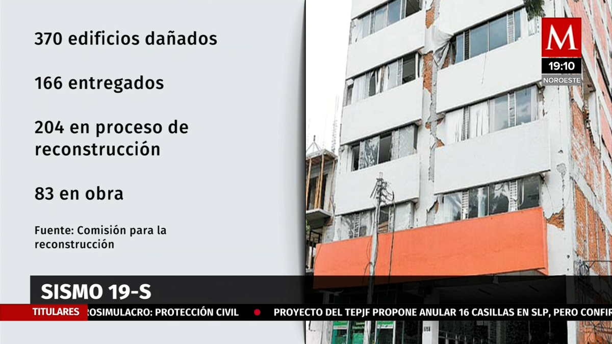 Fotos de casas y edificios dañados en sismo del 19 septiembre