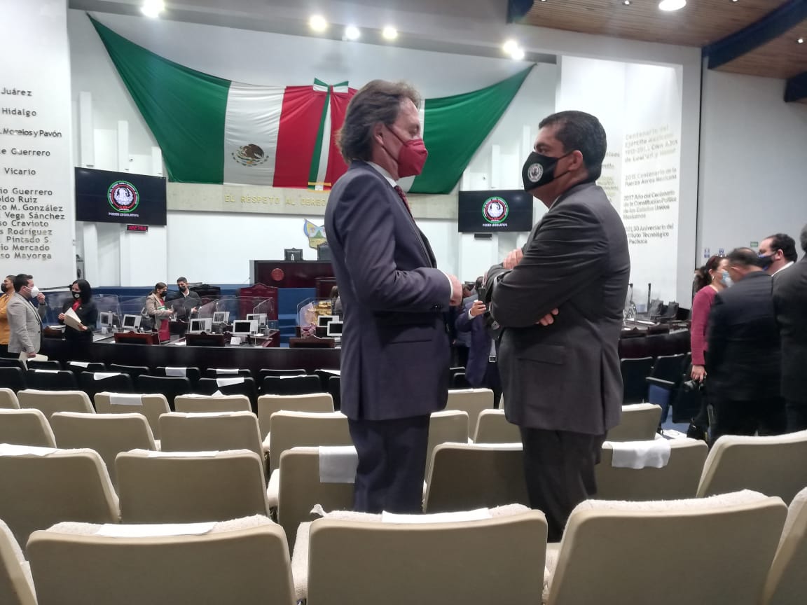 Francisco Xavier Berganza, presidente de la Junta de Gobierno del Congreso de Hidalgo. (Alejandro Reyes)