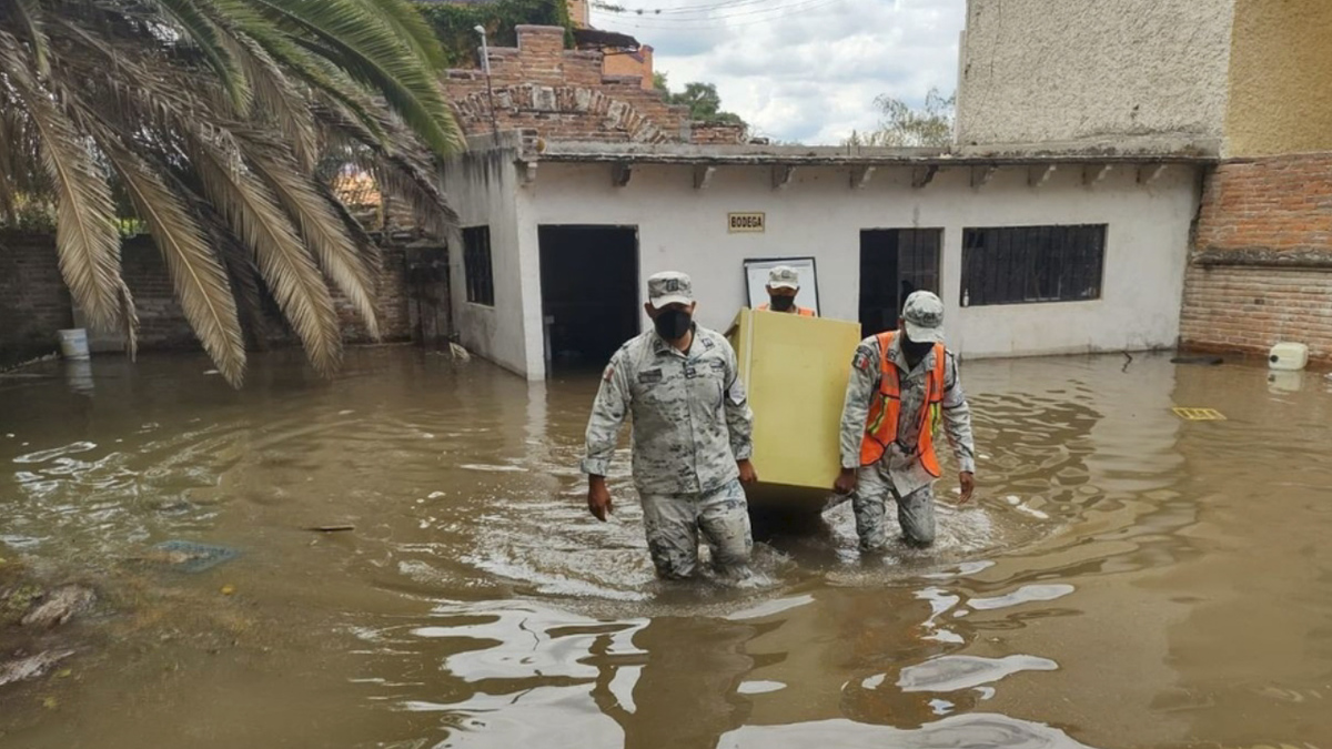 Lluvias causan daños a dos municipios de Querétaro