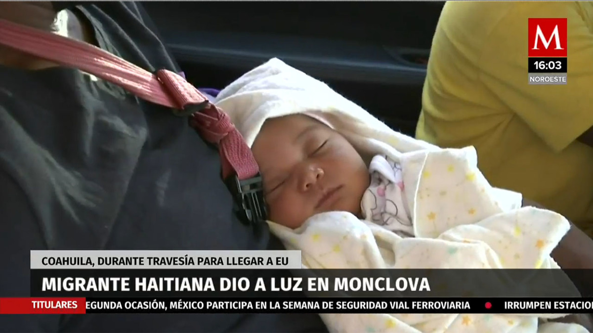 Migrante haitiana dio a luz en Monclova
